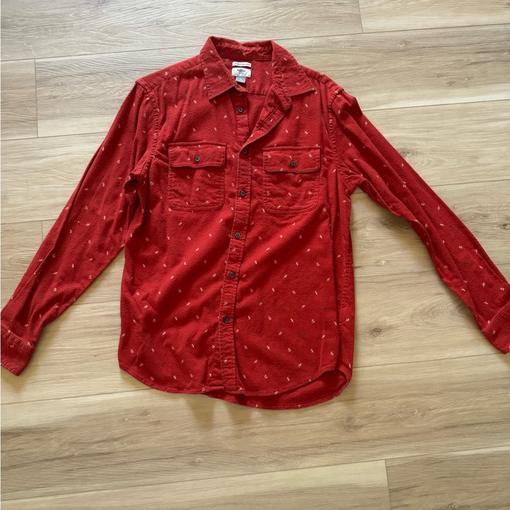 Old Navy long sleeve button-down flannel